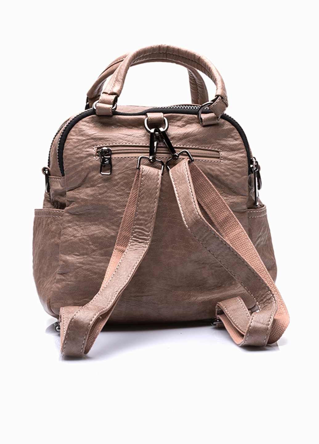 Сумка-рюкзак Pierre Cardin однотонный коричневый кэжуал