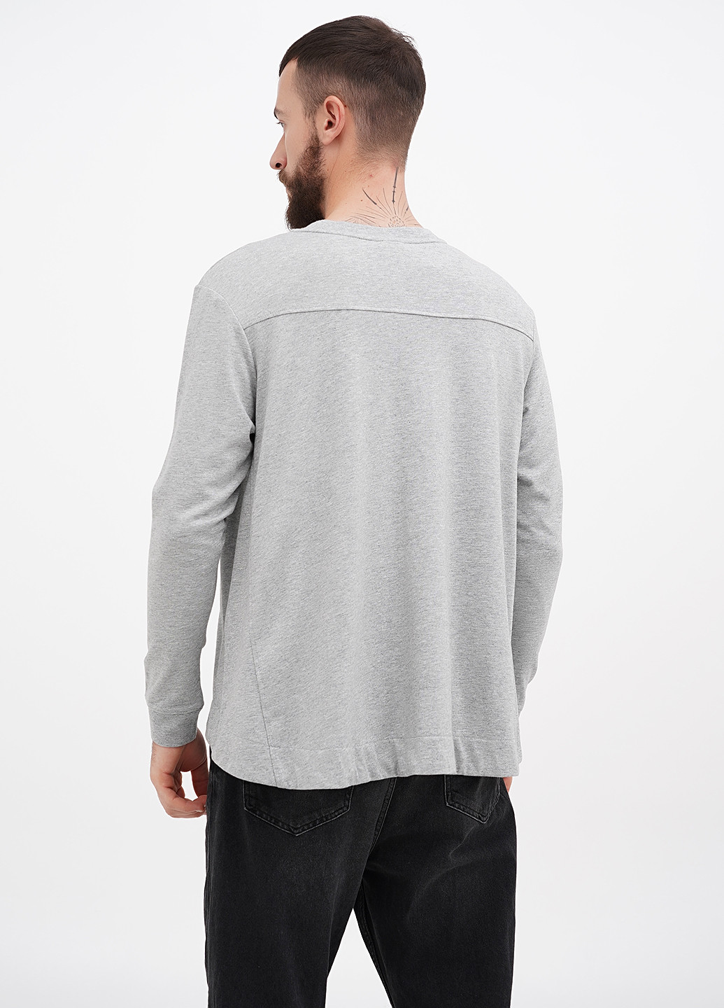 Сірий світшот Nike логотип без декору (311528562)