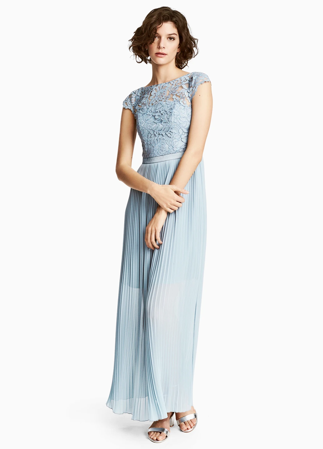 Блакитна вечірня сукня H&M