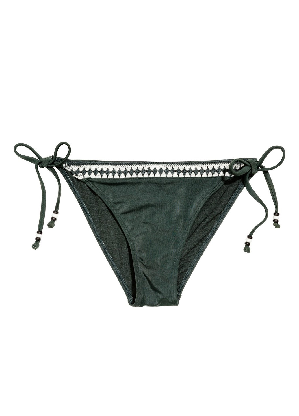 Темно-зеленые купальные трусики с орнаментом H&M