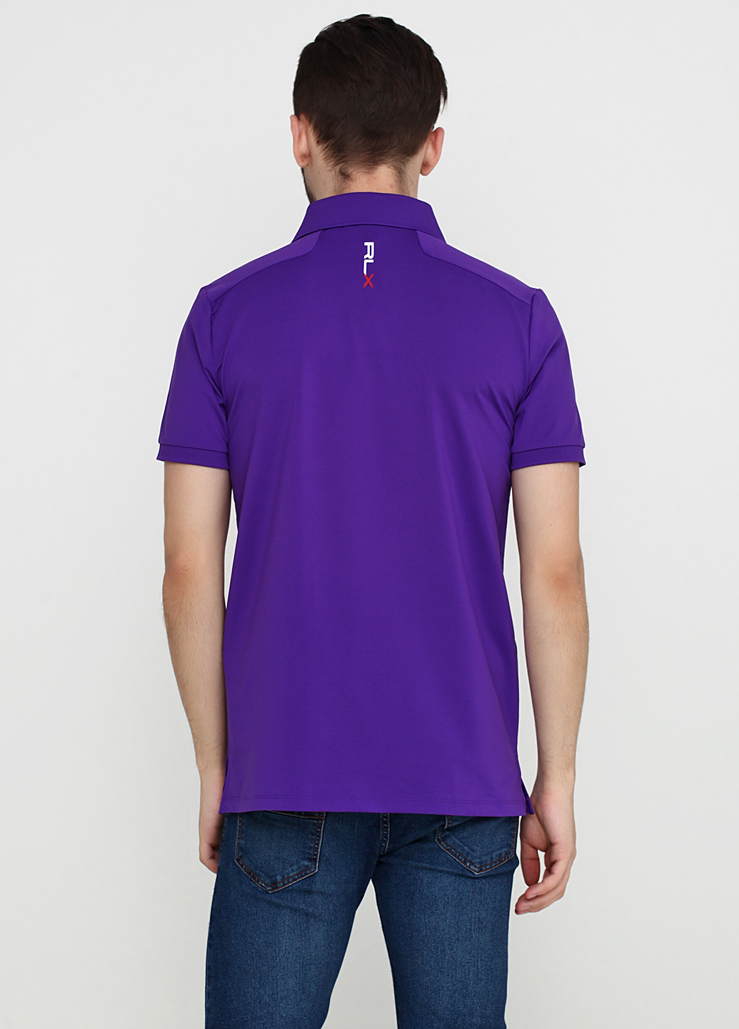 Фиолетовая футболка-поло для мужчин Ralph Lauren с логотипом