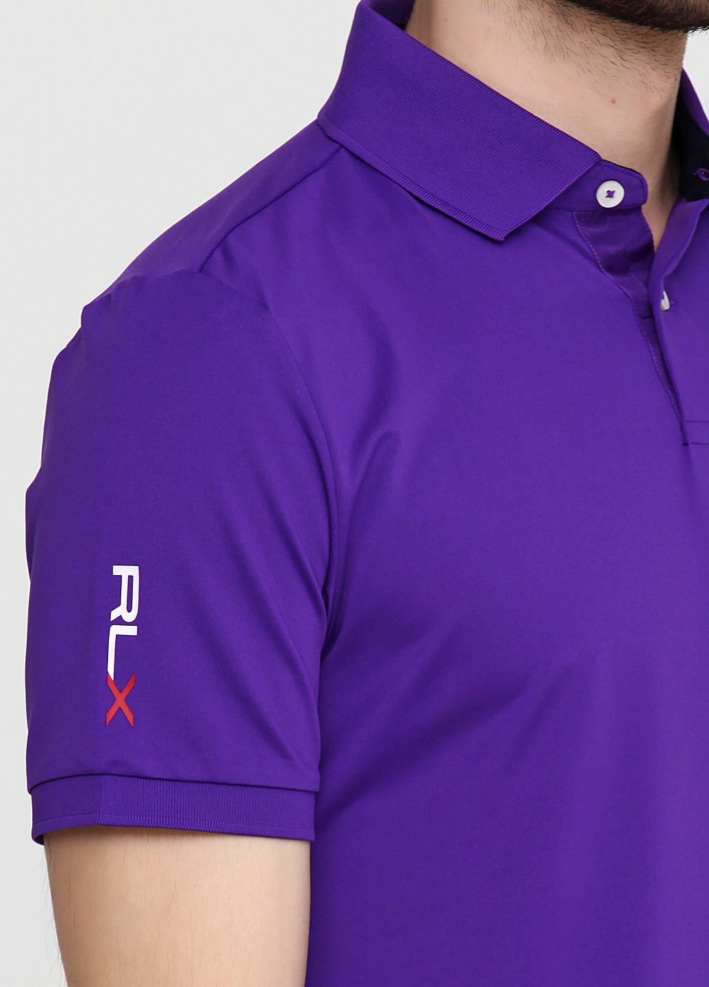Фиолетовая футболка-поло для мужчин Ralph Lauren с логотипом