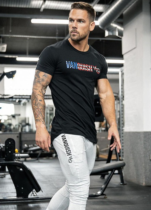 Чорна футболка чоловічі VQH