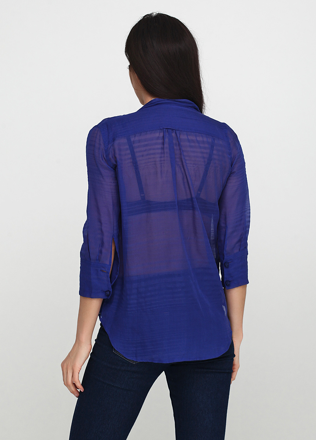 Темно-синяя летняя блуза Kookai