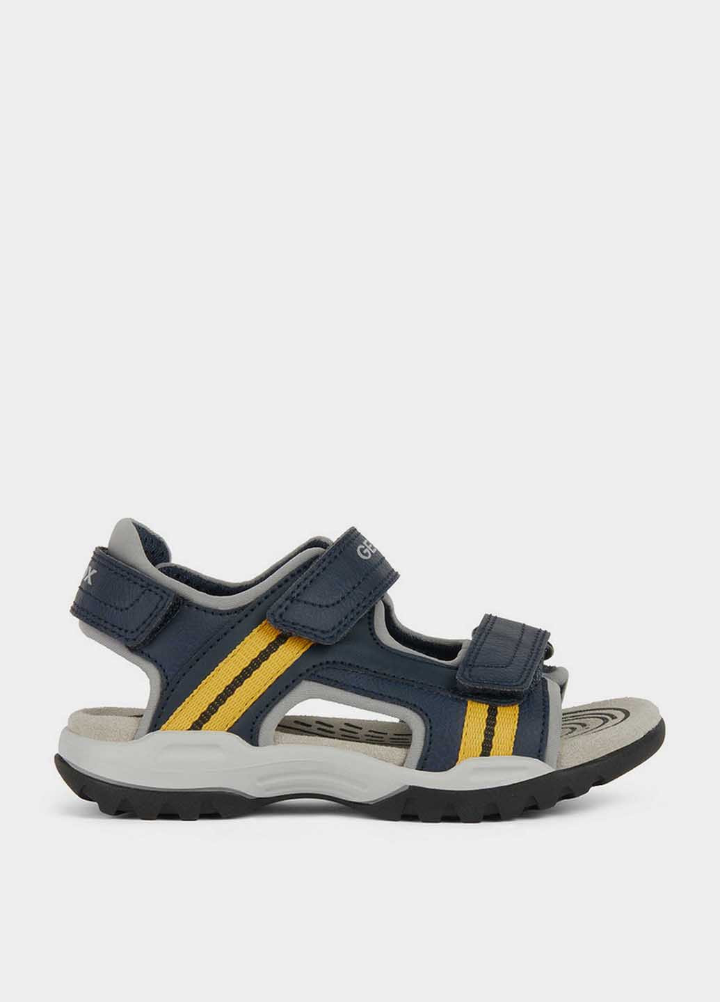 Темно-синие спортивные сандалии Geox на липучке