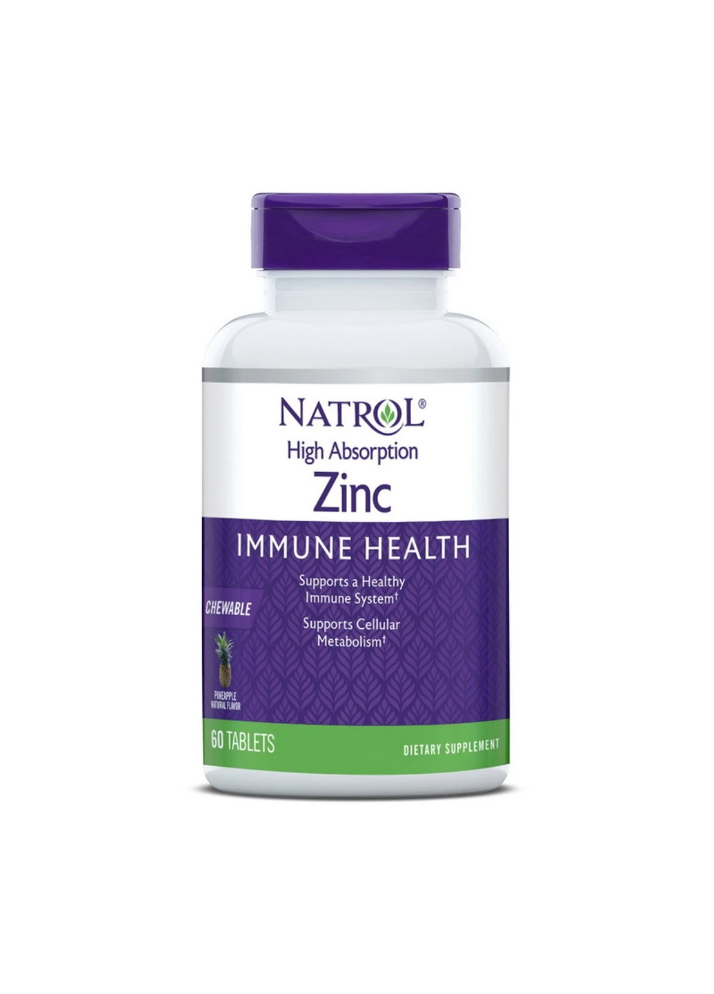 Цинк Zinc immune health 60 таблеток Natrol (255409465)