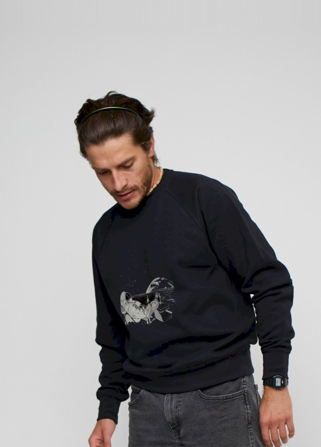 Черный свитшот мужской YAPPI (198688813)