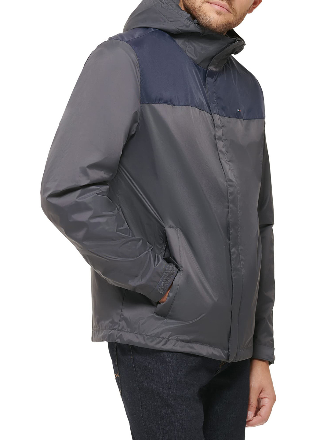 Серая демисезонная ветровка Tommy Hilfiger