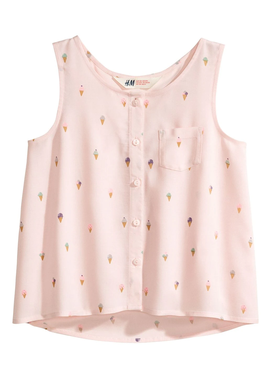 Розовая кэжуал рубашка H&M
