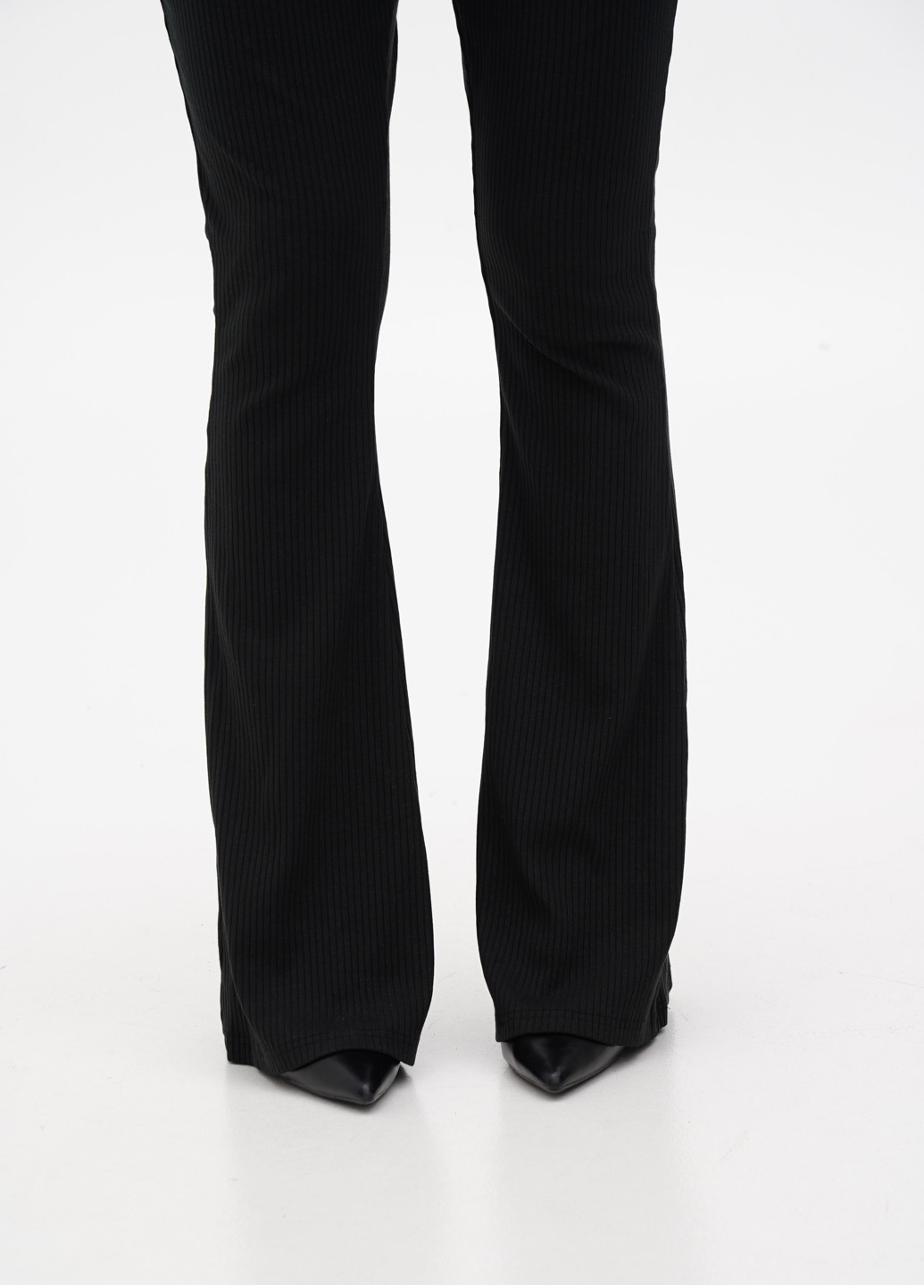 Черные кэжуал демисезонные клеш брюки Glamorous