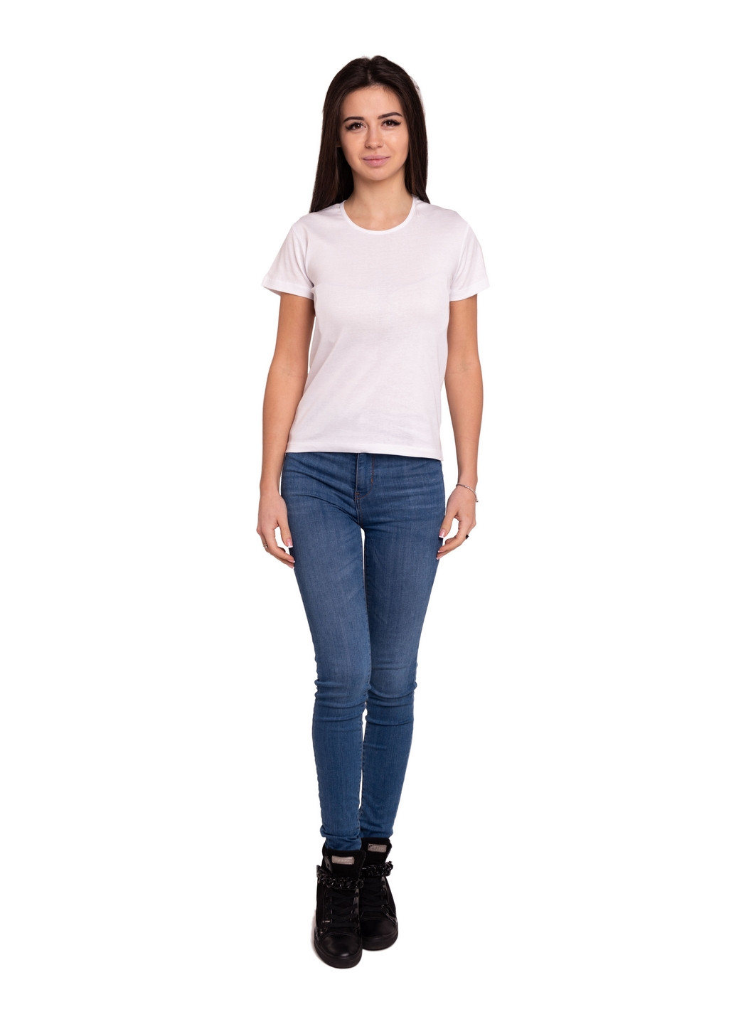 Біла всесезон футболка жіноча Наталюкс 21-2302