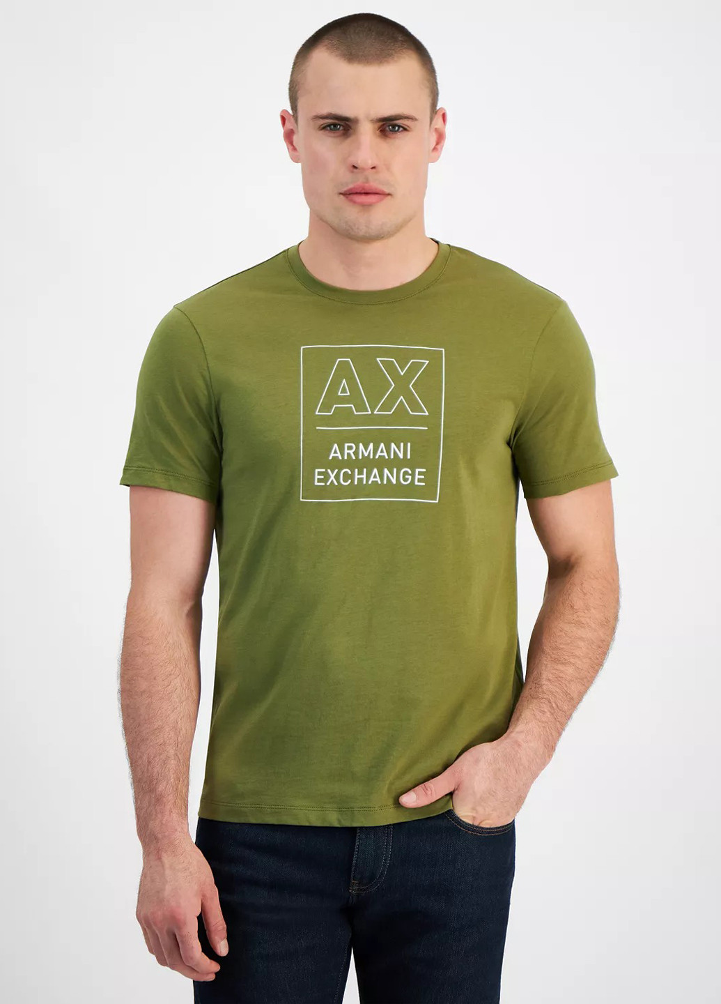 Зелена футболка Armani Exchange