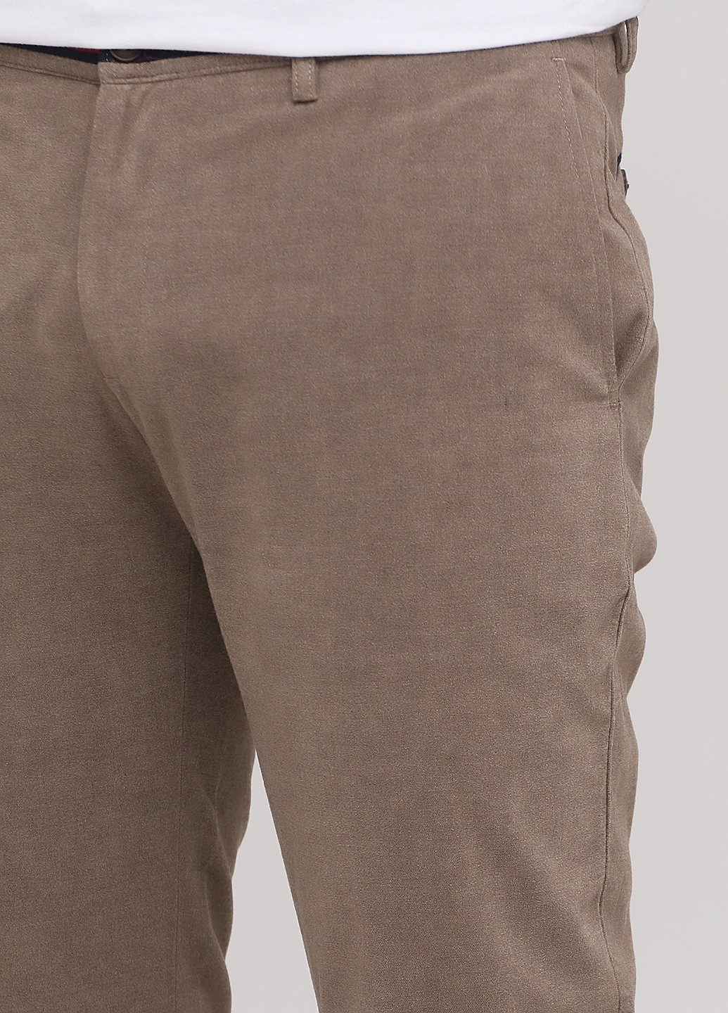 Коричневые кэжуал демисезонные прямые брюки El Ganso
