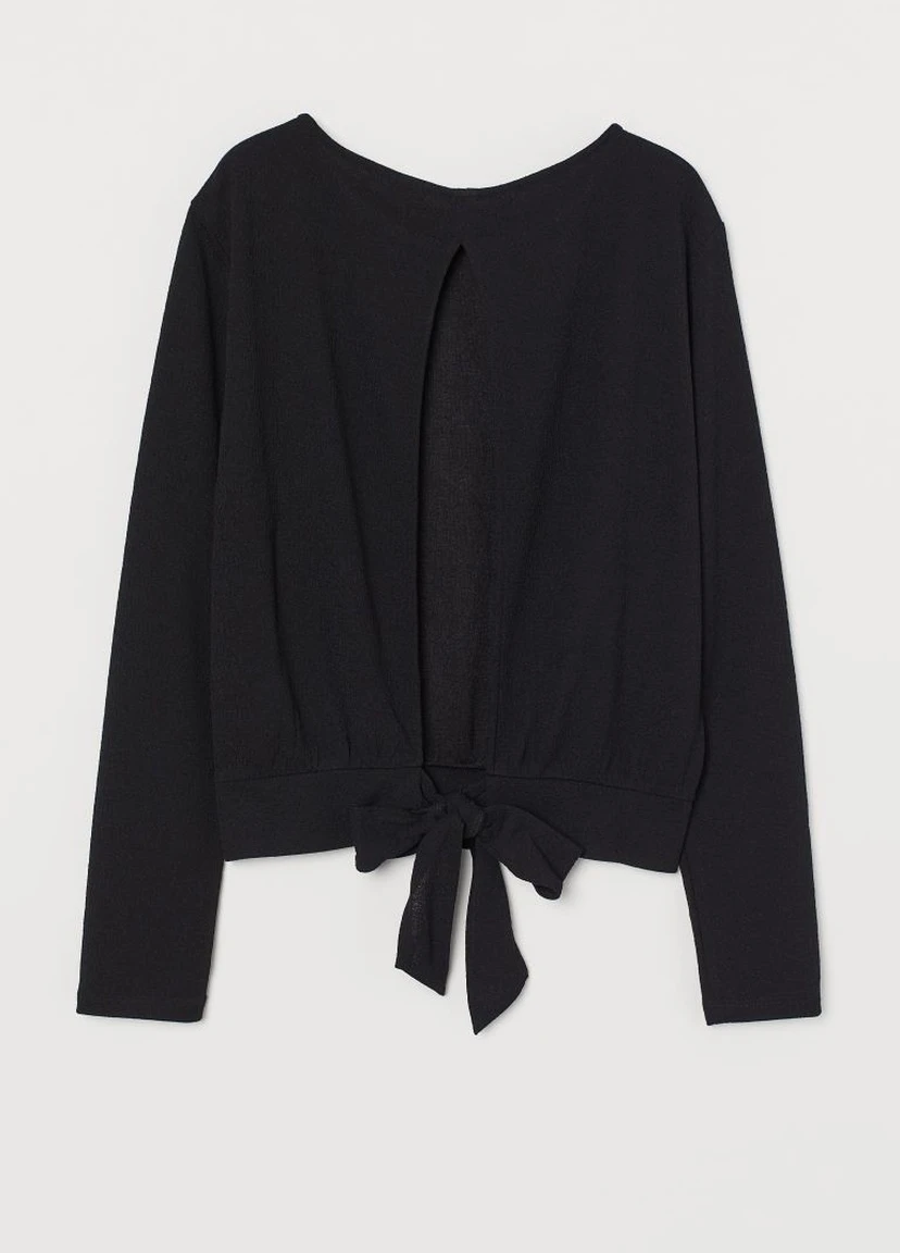 Топ з крепу з вузлом H&M (212942409)