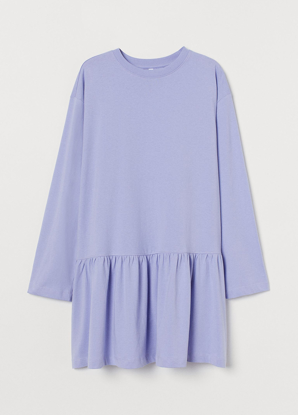 Голубое кэжуал платье платье-свитшот H&M однотонное
