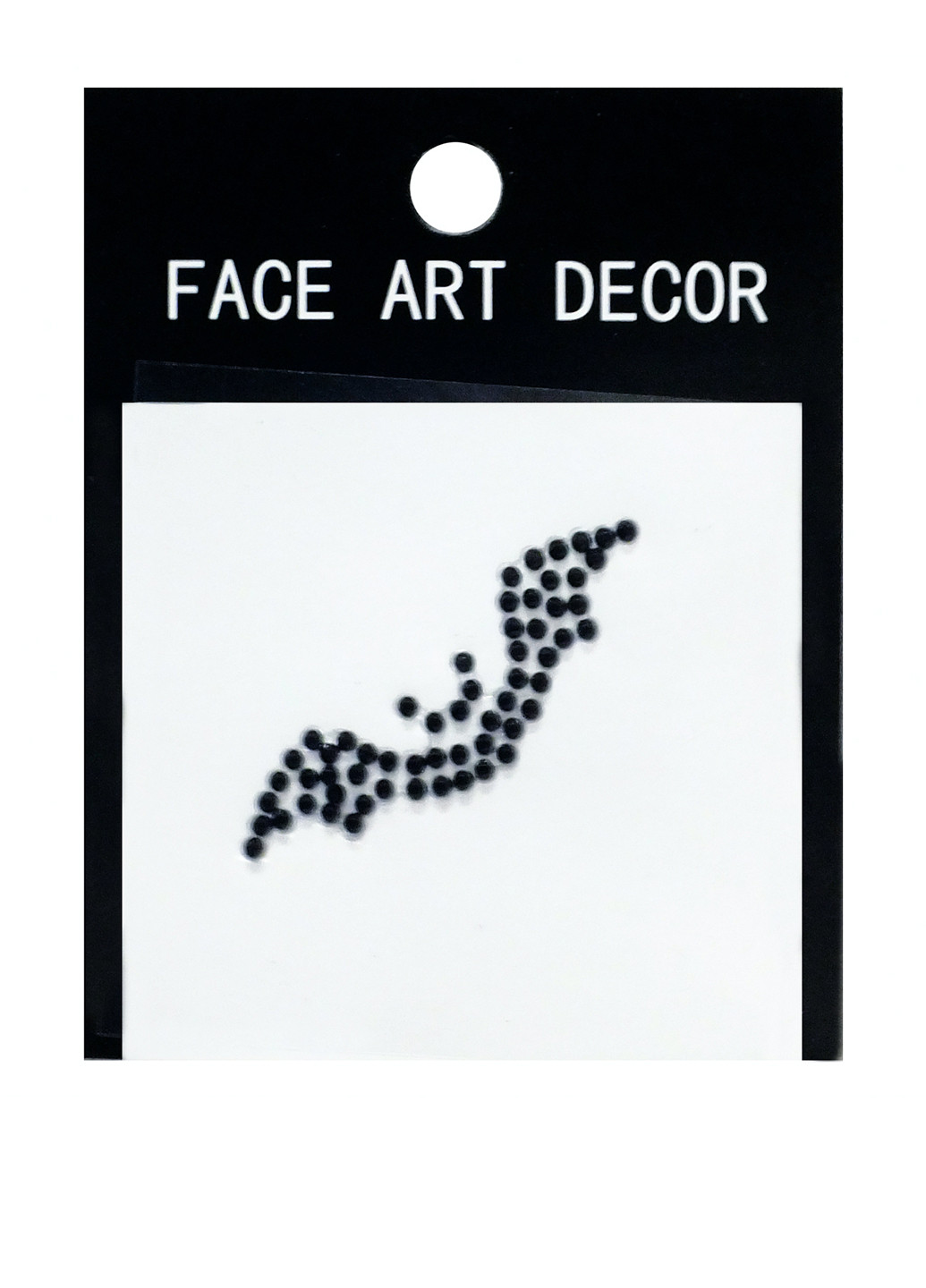 Наклейка на обличчя Летюча миша, 4,5х1,5 см Seta Decor (26587604)