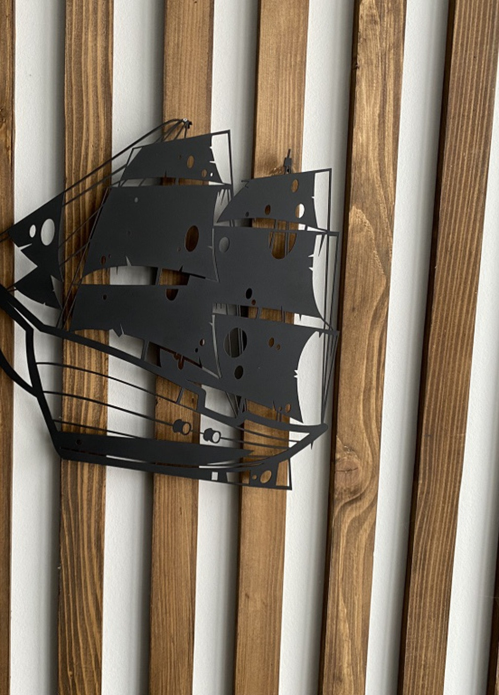 Настінний Декор Панно Картина Лофт З Металу Корабель З Вітрами Home (256522774)