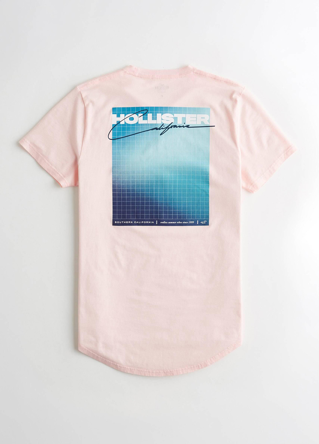 Светло-розовая футболка Hollister