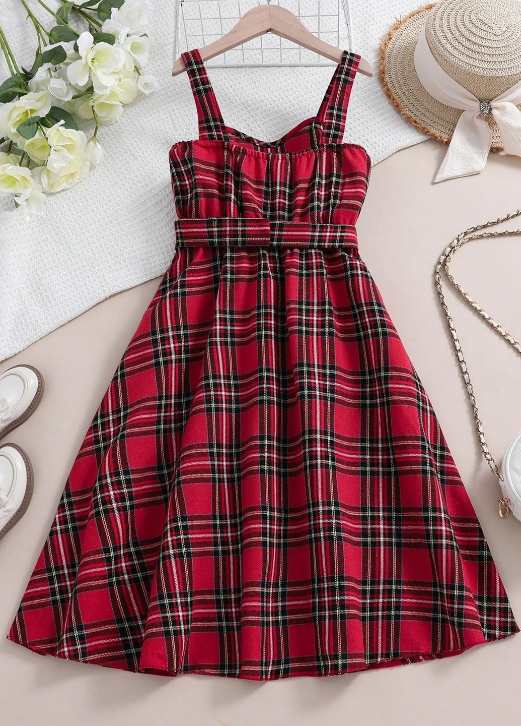 Красное платье SHEIN (329841098)