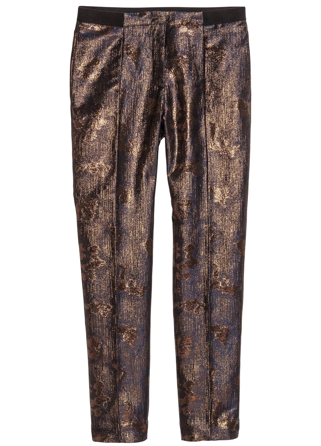 Индиго кэжуал демисезонные зауженные брюки H&M