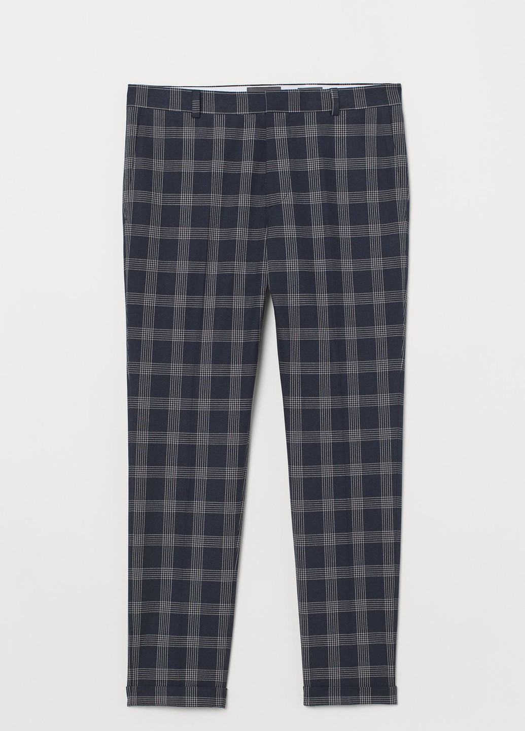 Темно-синие кэжуал летние брюки H&M