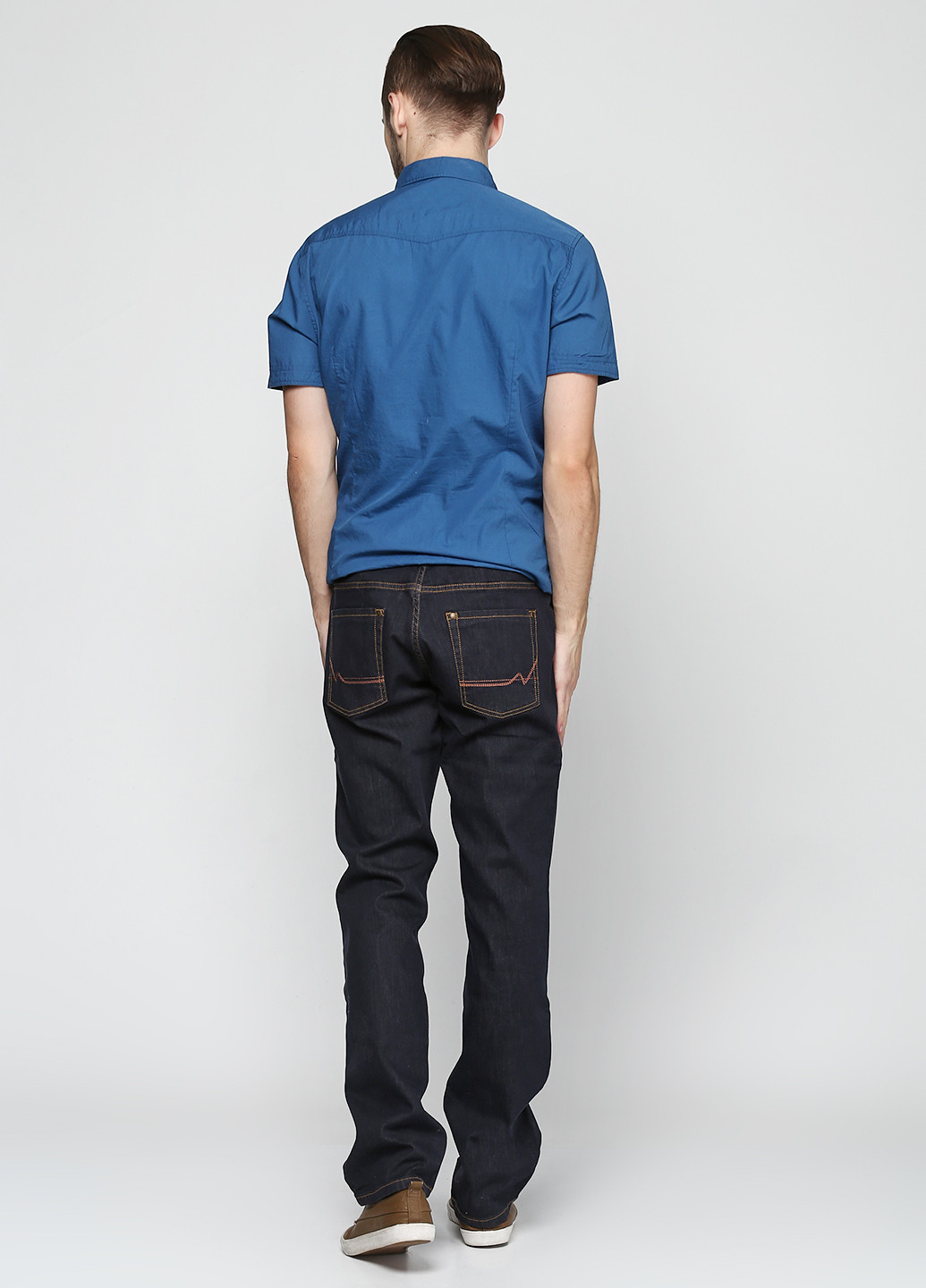 Темно-синие демисезонные прямые джинсы J.Zone