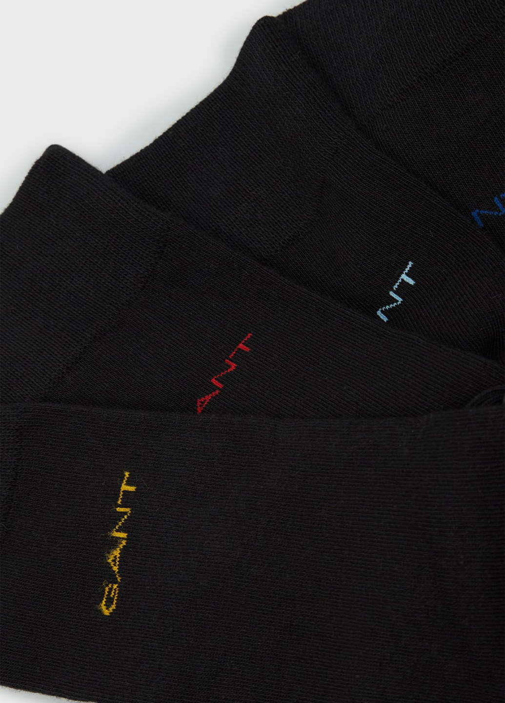 Чёрные носки (4 пары) Gant однотонные (322564285)