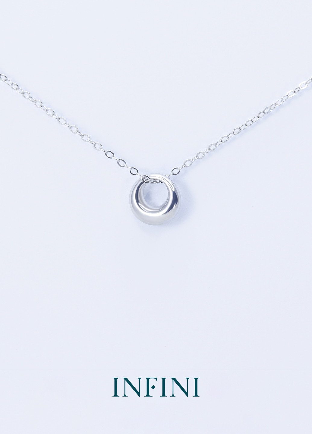 Кольє срібне Infini с объемным кольцом (250563029)