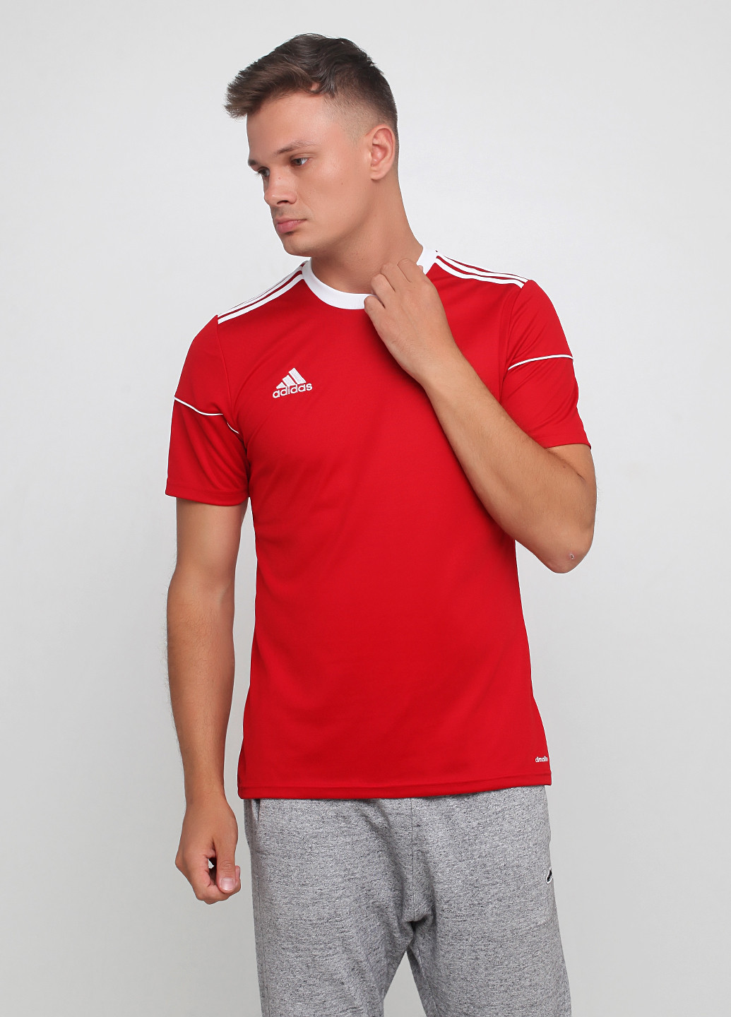 Красная футболка adidas SQUADRA 17