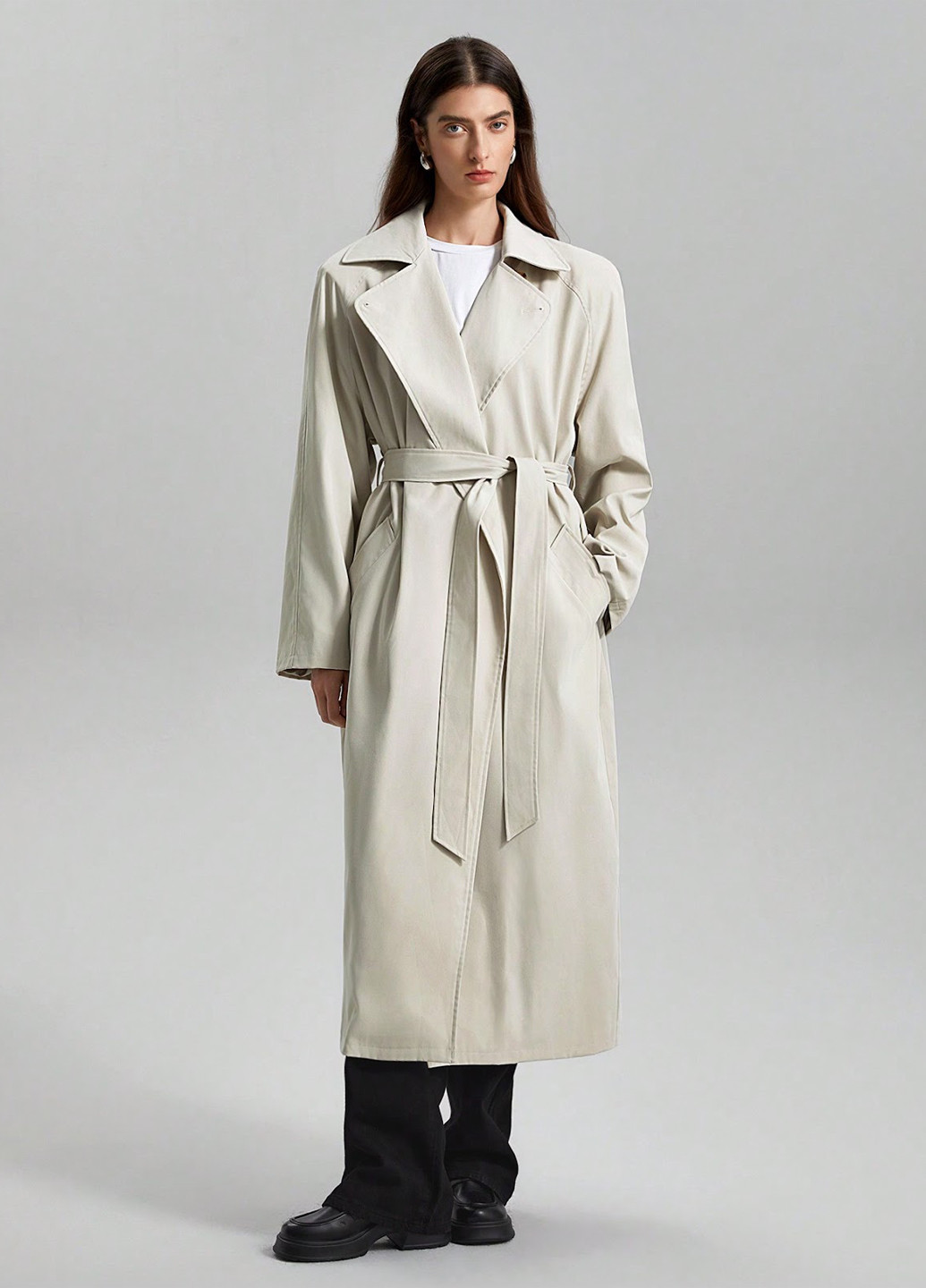 Плащ SHEIN тренчкот на гудзиках демісезон (330487644)