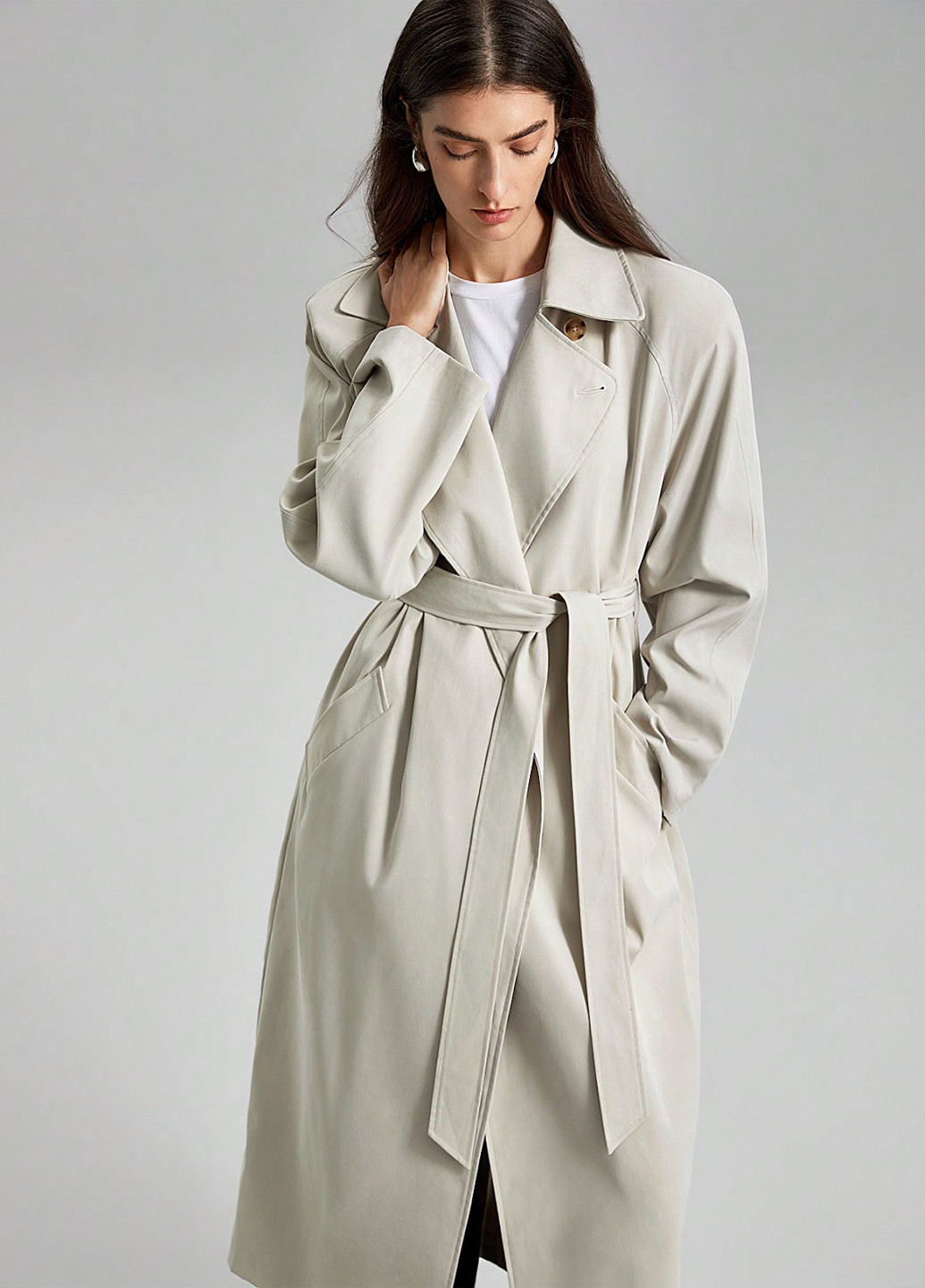 Плащ SHEIN тренчкот на гудзиках демісезон (330487644)