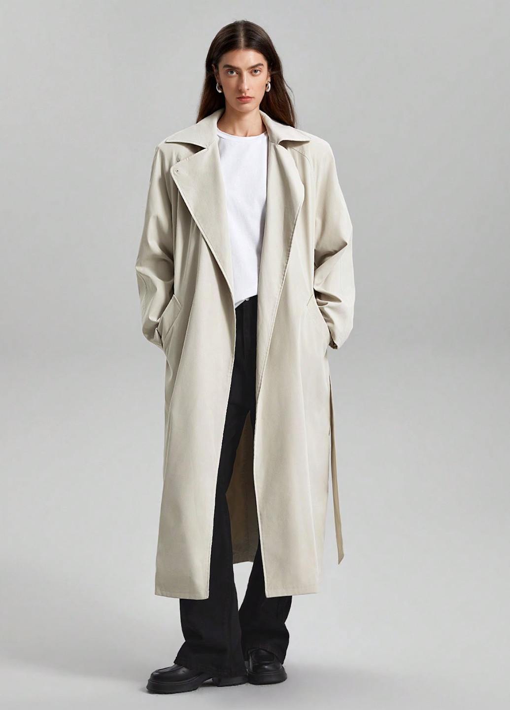 Плащ SHEIN тренчкот на гудзиках демісезон (330487644)