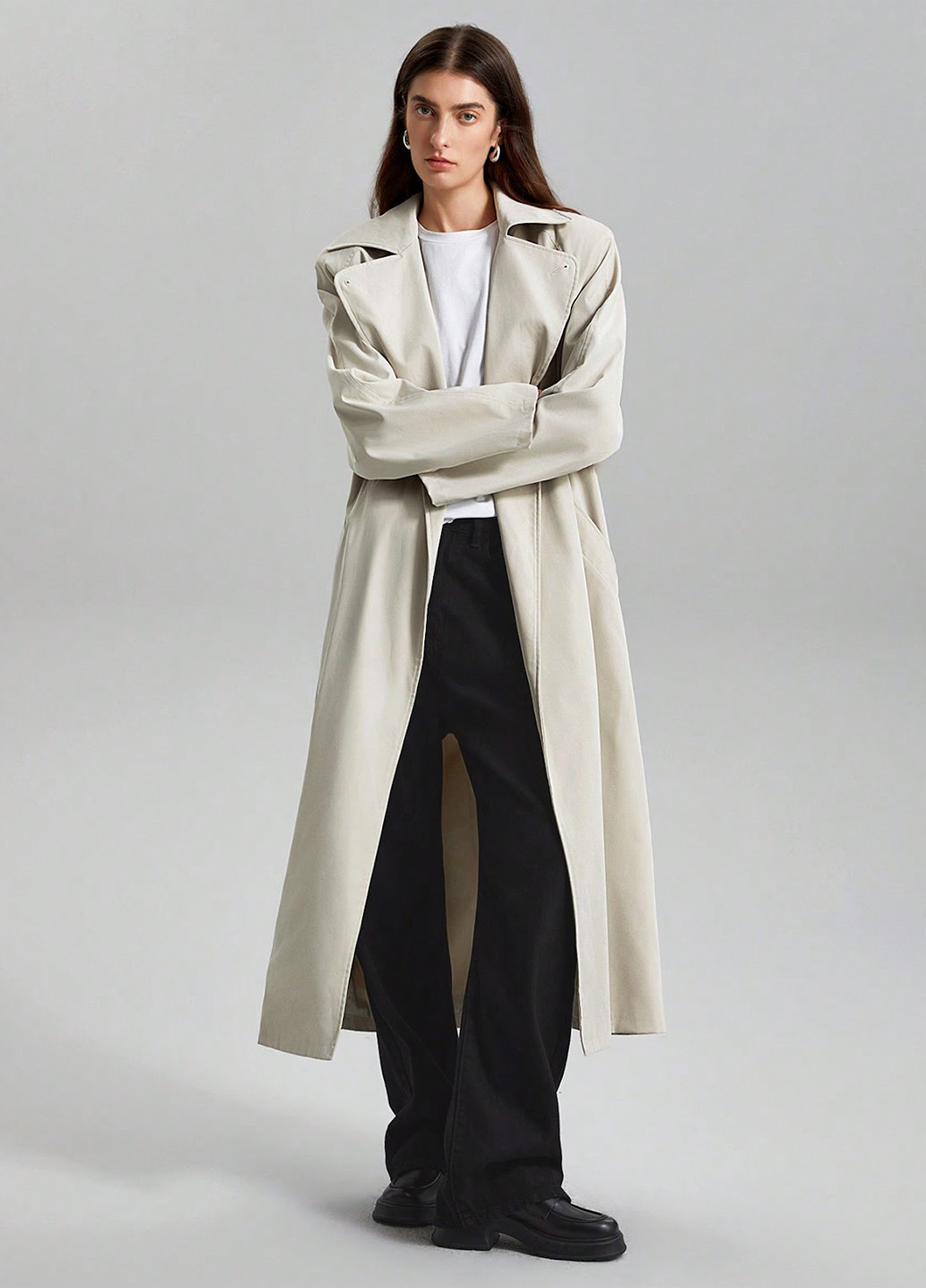 Плащ SHEIN тренчкот на гудзиках демісезон (330487644)