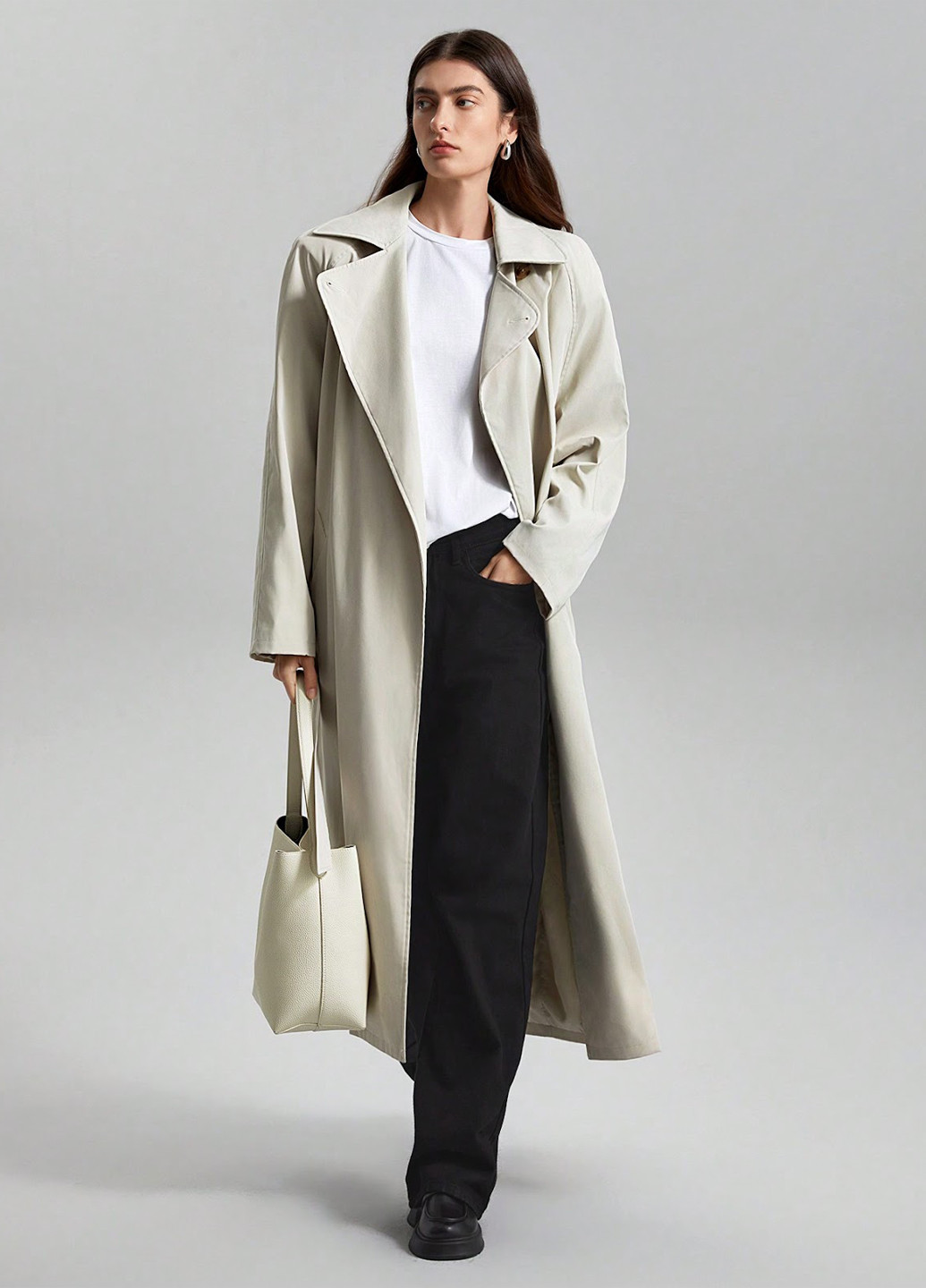 Плащ SHEIN тренчкот на гудзиках демісезон (330487644)