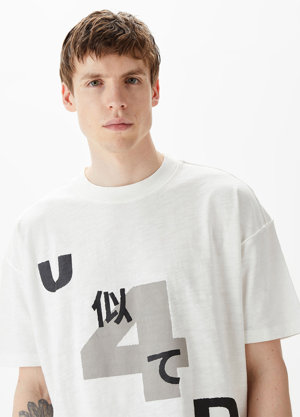 Біла футболка UNITED4