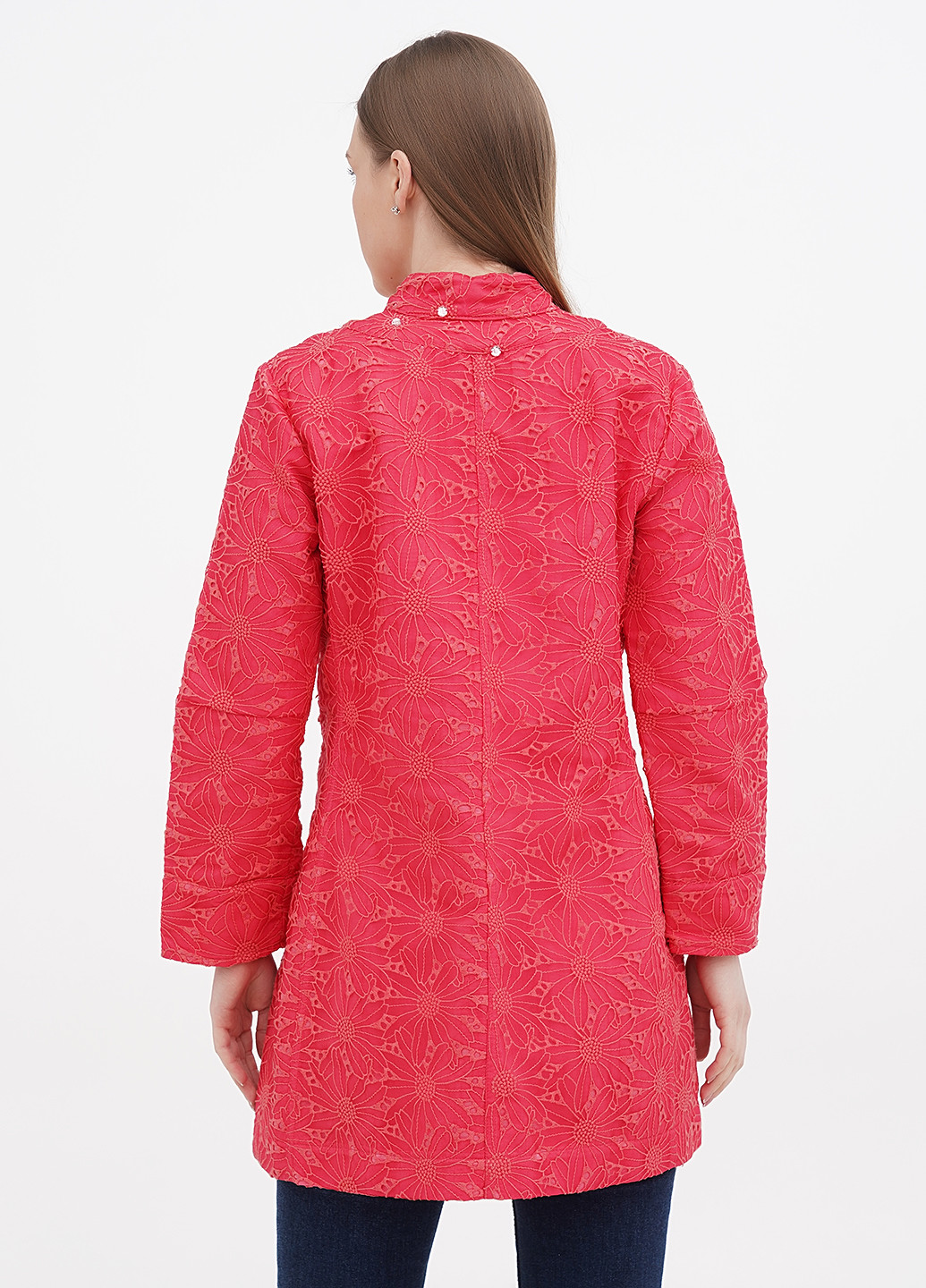 Розовое демисезонное Пальто однобортное Liu Jo