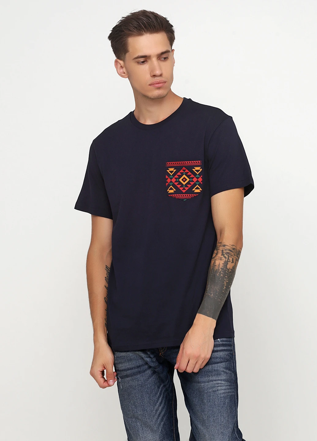 Темно-синя футболка H&M