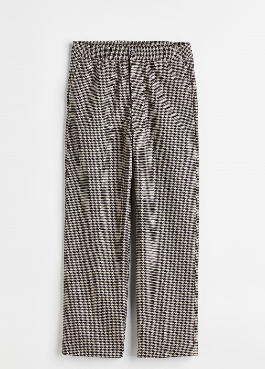 Светло-бежевые классические демисезонные брюки H&M