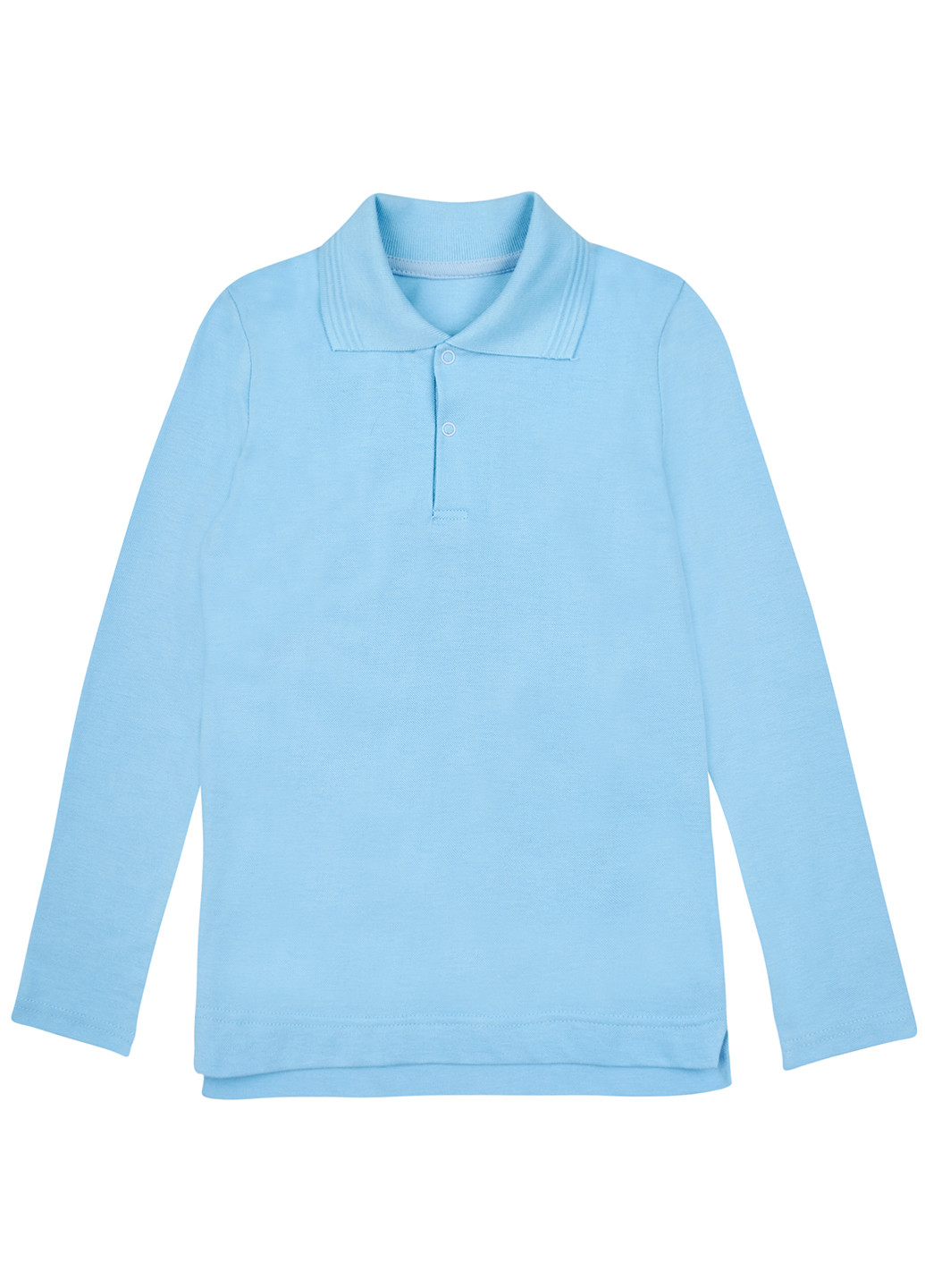 Голубой детская футболка-поло для мальчика Z16 однотонная