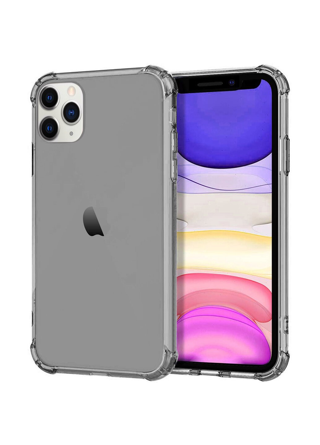 Чохол силіконовий щільний протиударний для iPhone 11 Pro Max Clear gray ARM (220821047)