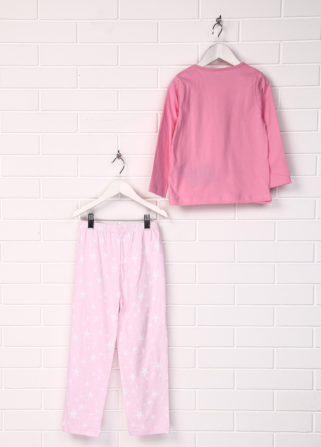 Розовая всесезон пижама (лонгслив, брюки) Primark