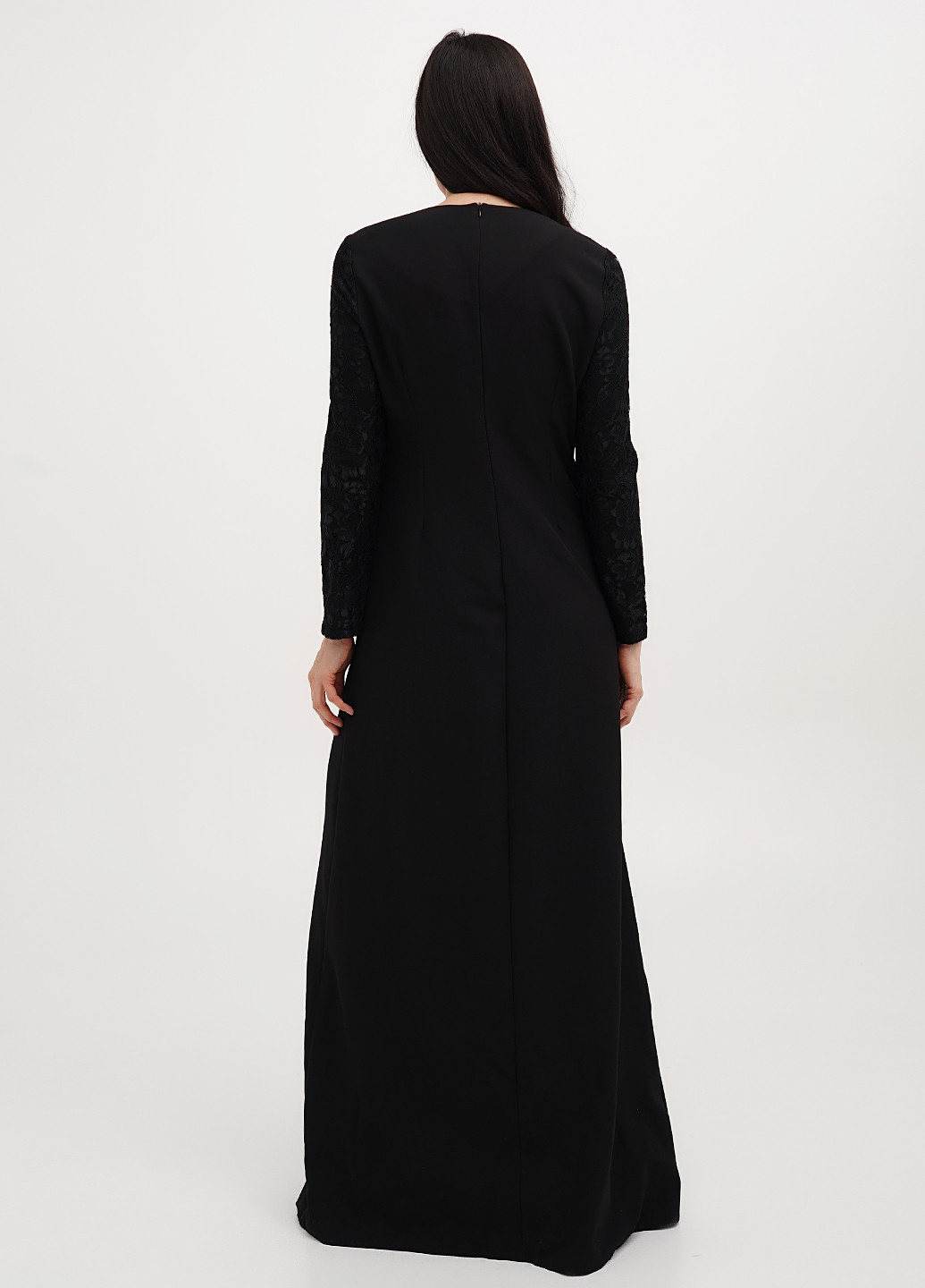 Черное вечернее платье а-силуэт Imperial однотонное