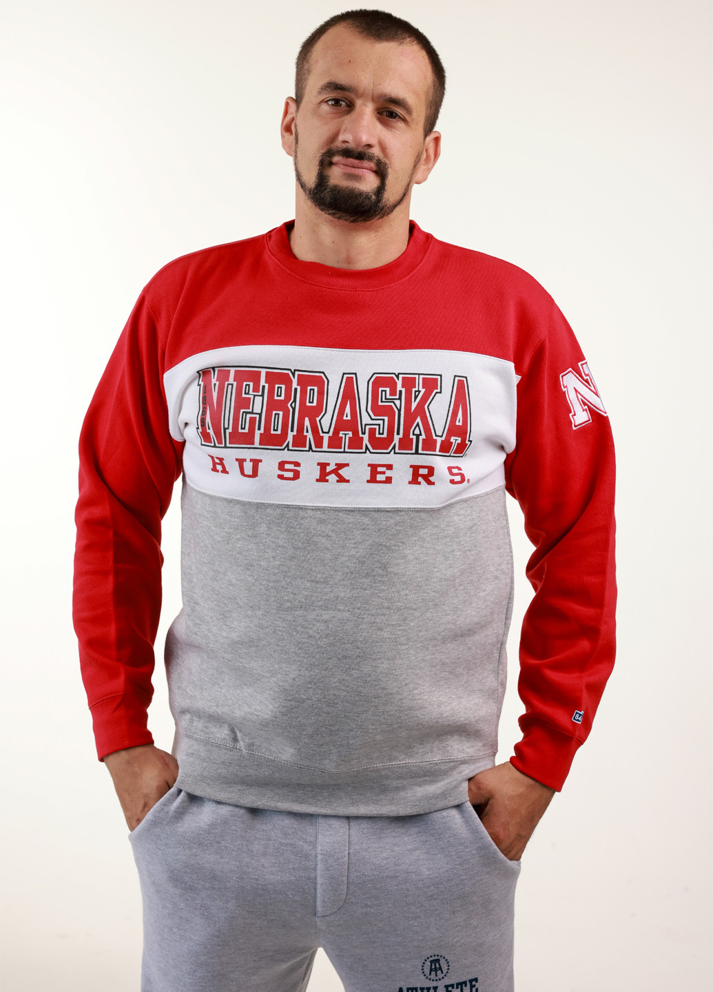 Комбінований світшот Blue 84 напис вишивка (359854761)