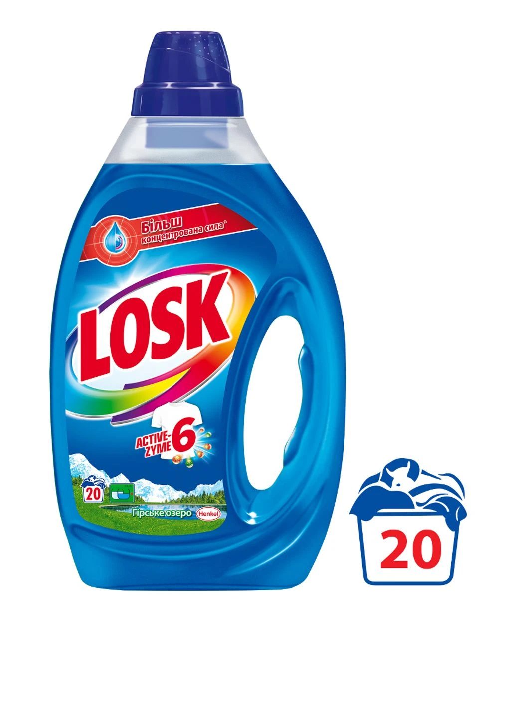 Гель для стирки Горное Озеро, 1000 мл Losk (248407881)