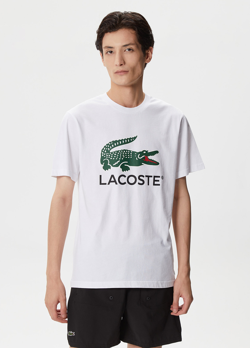 Белая футболка Lacoste