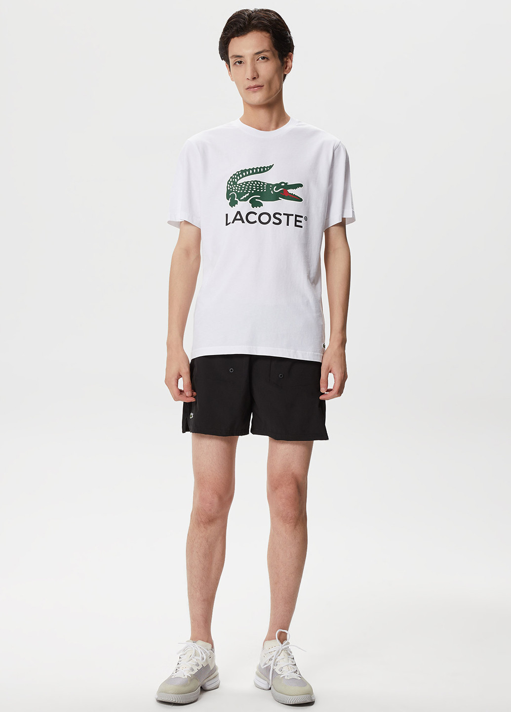 Белая футболка Lacoste