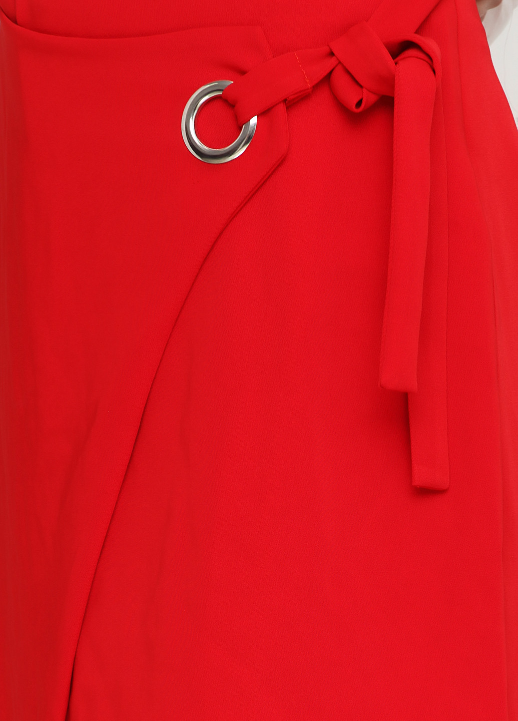 Красная кэжуал однотонная юбка Once мини