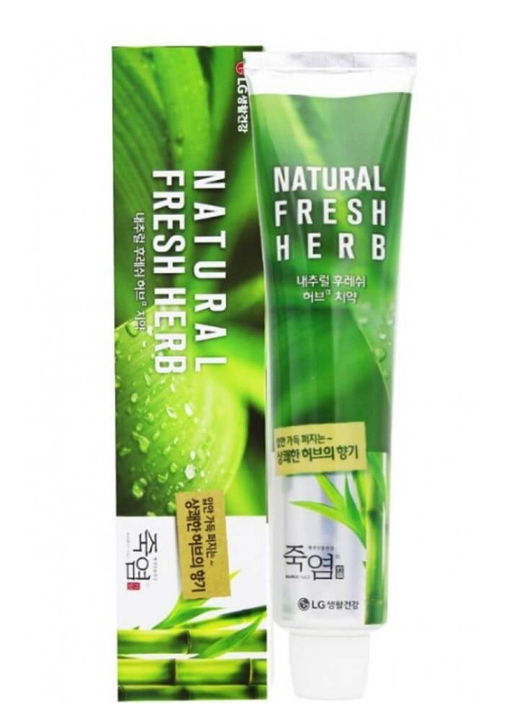 Зубная паста Household Health Perioe Bamboo Salt Natural Fresh Herb 160 гр LG 8801051069419 (236506863)