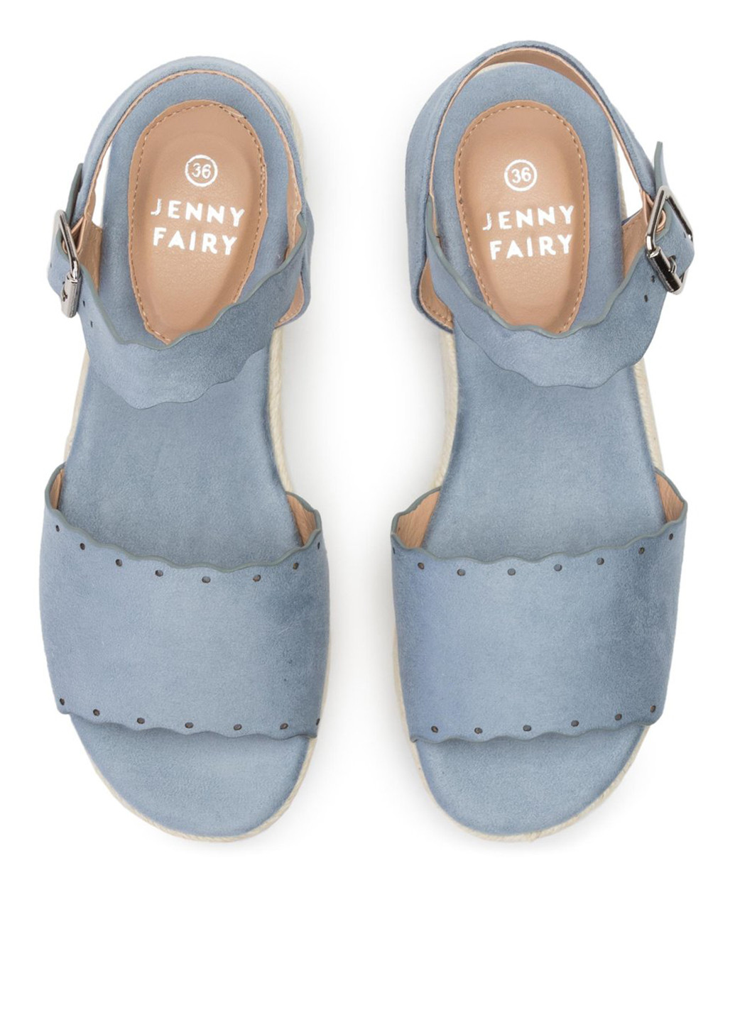 Светло-голубые сандалі jenny fairy Jenny Fairy с ремешком с перфорацией