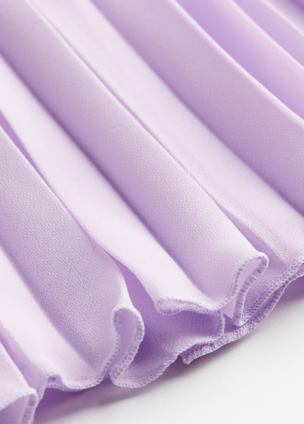 Светло-фиолетовая кэжуал однотонная юбка H&M плиссе